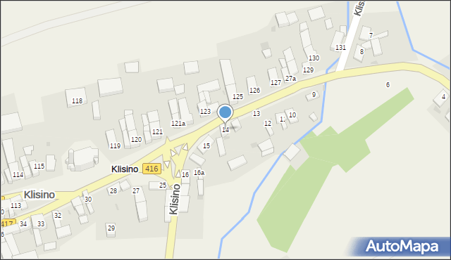 Klisino, Klisino, 14, mapa Klisino