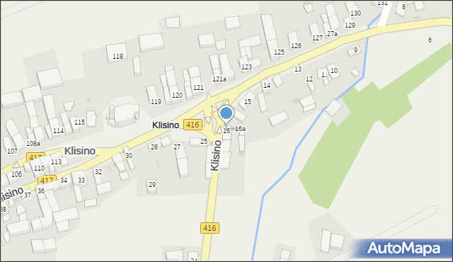 Klisino, Klisino, 16, mapa Klisino