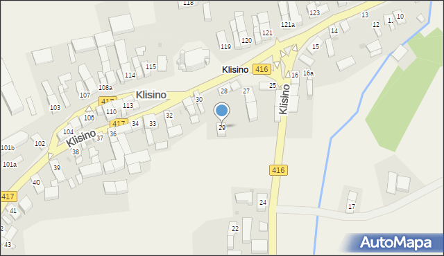 Klisino, Klisino, 29, mapa Klisino