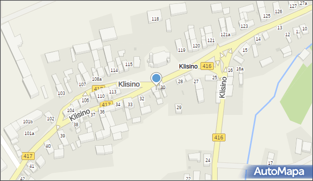 Klisino, Klisino, 31, mapa Klisino