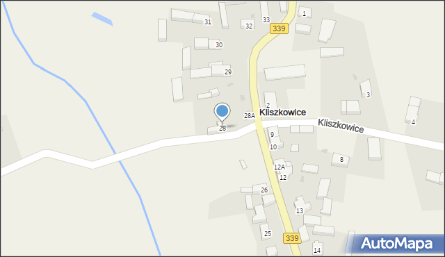 Kliszkowice, Kliszkowice, 28, mapa Kliszkowice