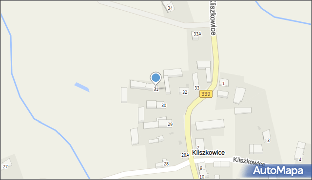 Kliszkowice, Kliszkowice, 31, mapa Kliszkowice