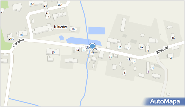 Kliszów, Kliszów, 12, mapa Kliszów