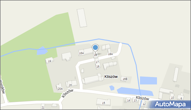 Kliszów, Kliszów, 18, mapa Kliszów