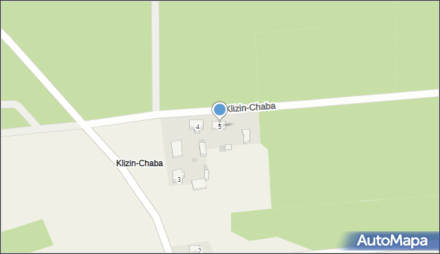 Klizin, Klizin-Chaba, 5, mapa Klizin