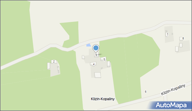 Klizin, Klizin-Kopaliny, 3, mapa Klizin