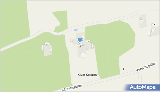 Klizin, Klizin-Kopaliny, 4, mapa Klizin