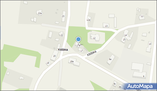 Kłóbka, Kłóbka, 17a, mapa Kłóbka