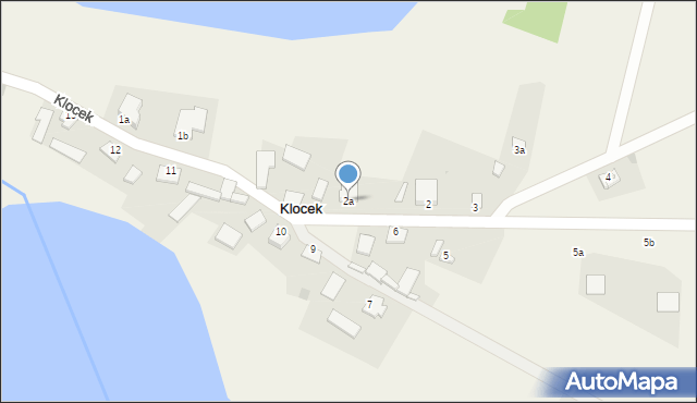 Klocek, Klocek, 2a, mapa Klocek