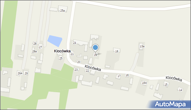 Klocówka, Klocówka, 19, mapa Klocówka