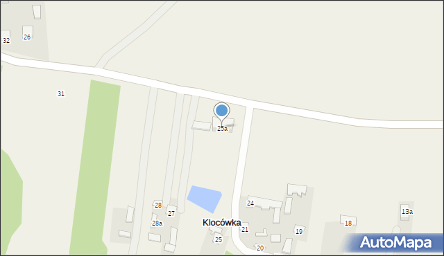 Klocówka, Klocówka, 25a, mapa Klocówka