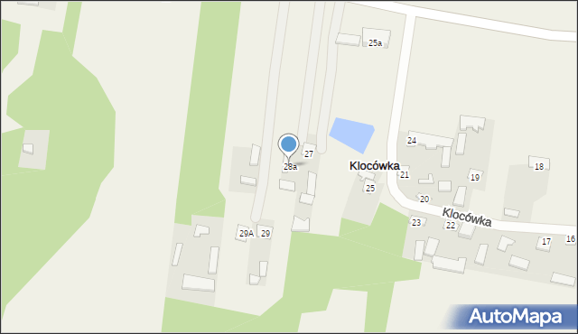 Klocówka, Klocówka, 28a, mapa Klocówka