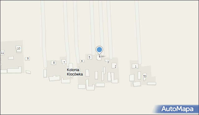 Klocówka, Klocówka, 4, mapa Klocówka