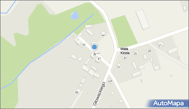 Kłoda, Kłoda, 39, mapa Kłoda