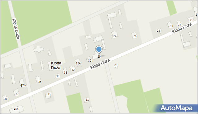 Kłoda Duża, Kłoda Duża, 29, mapa Kłoda Duża