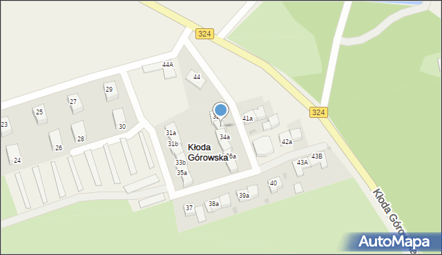 Kłoda Górowska, Kłoda Górowska, 32b, mapa Kłoda Górowska