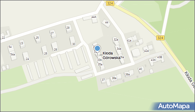 Kłoda Górowska, Kłoda Górowska, 33a, mapa Kłoda Górowska