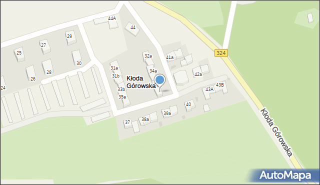 Kłoda Górowska, Kłoda Górowska, 36b, mapa Kłoda Górowska