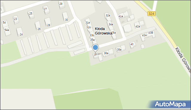 Kłoda Górowska, Kłoda Górowska, 37, mapa Kłoda Górowska