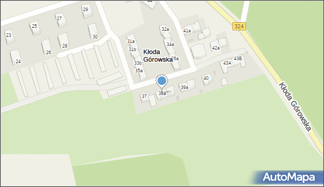 Kłoda Górowska, Kłoda Górowska, 38a, mapa Kłoda Górowska