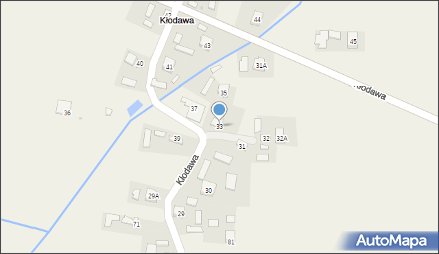 Kłodawa, Kłodawa, 33, mapa Kłodawa