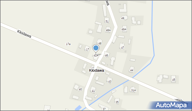 Kłodawa, Kłodawa, 42A, mapa Kłodawa