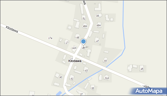 Kłodawa, Kłodawa, 46, mapa Kłodawa