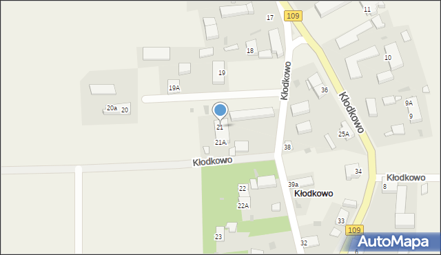 Kłodkowo, Kłodkowo, 21, mapa Kłodkowo