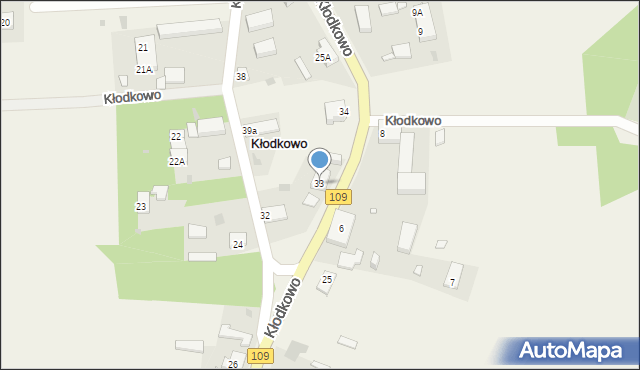 Kłodkowo, Kłodkowo, 33, mapa Kłodkowo