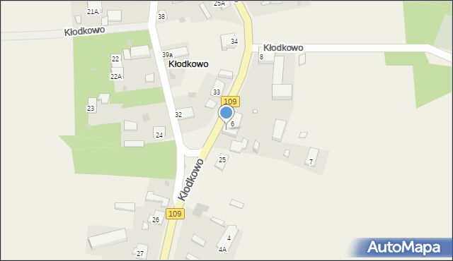 Kłodkowo, Kłodkowo, 6A, mapa Kłodkowo