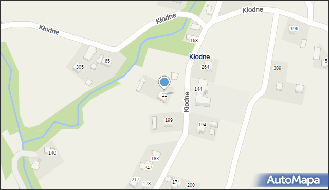 Kłodne, Kłodne, 11, mapa Kłodne