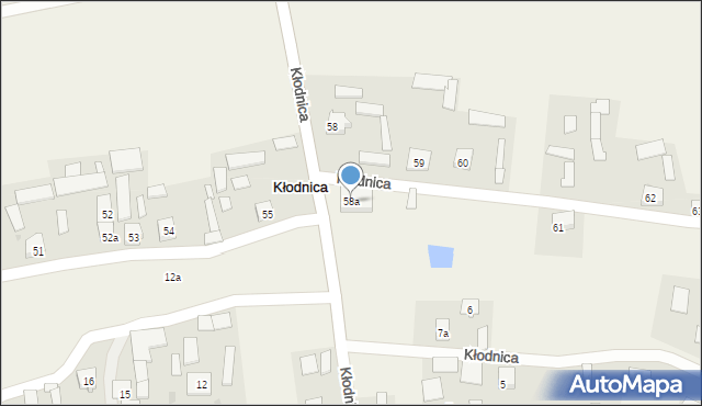 Kłodnica, Kłodnica, 58a, mapa Kłodnica