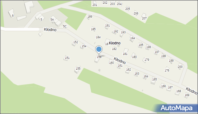 Kłodno, Kłodno, 158, mapa Kłodno