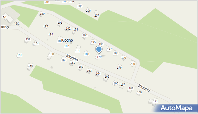 Kłodno, Kłodno, 179, mapa Kłodno