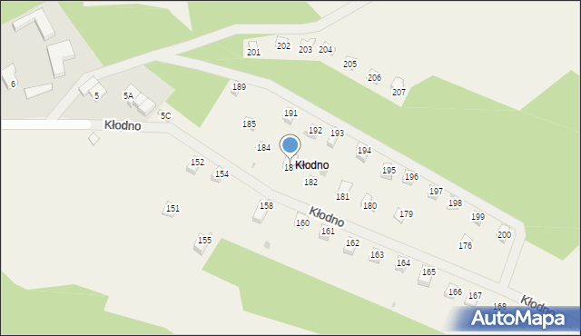 Kłodno, Kłodno, 183, mapa Kłodno