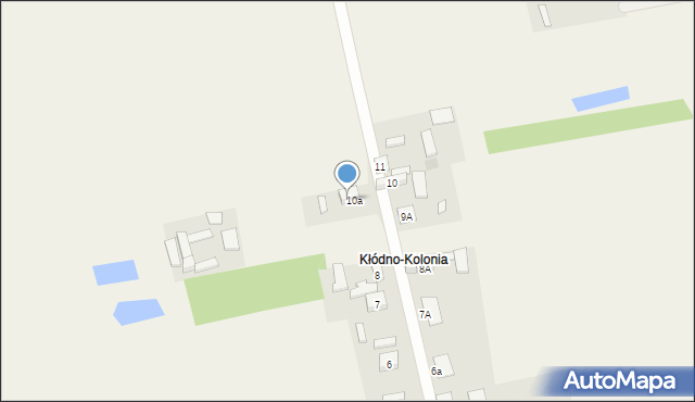 Kłódno, Kłódno-Kolonia, 9, mapa Kłódno