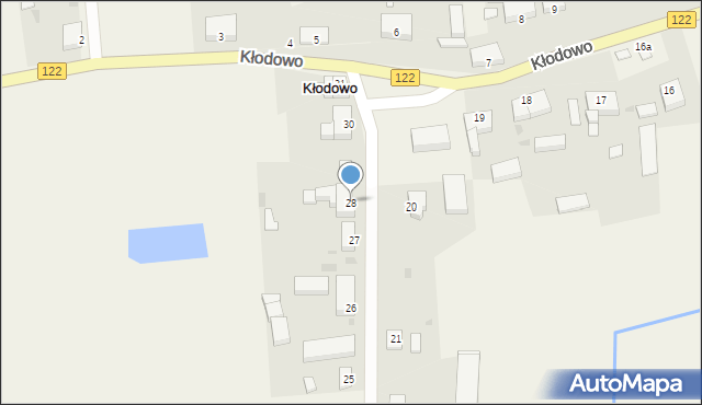 Kłodowo, Kłodowo, 28, mapa Kłodowo