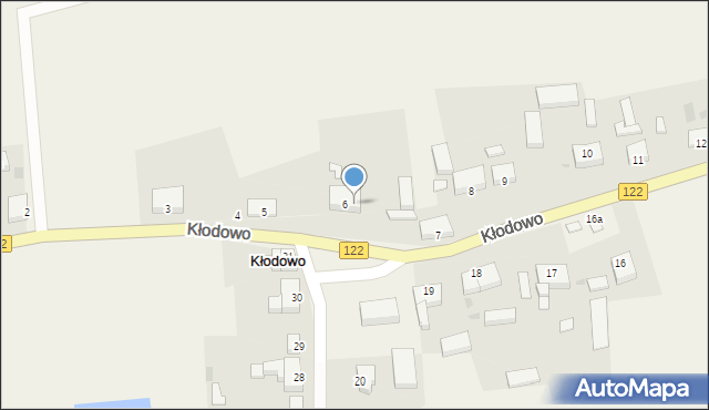 Kłodowo, Kłodowo, 6A, mapa Kłodowo