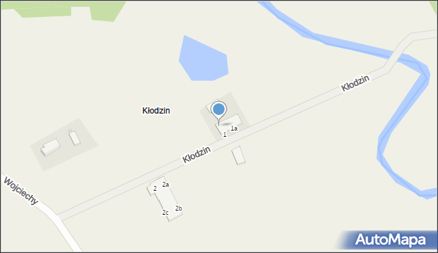 Kłodzin, Kłodzin, 1b, mapa Kłodzin