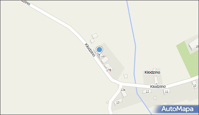 Kłodzino, Kłodzino, 16B, mapa Kłodzino