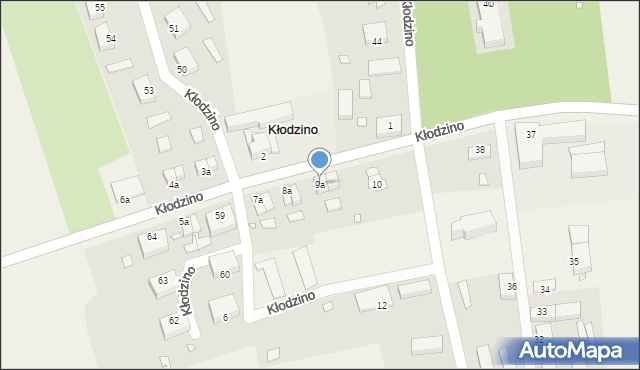 Kłodzino, Kłodzino, 9a, mapa Kłodzino