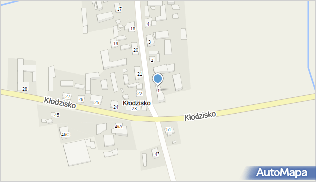 Kłodzisko, Kłodzisko, 1, mapa Kłodzisko