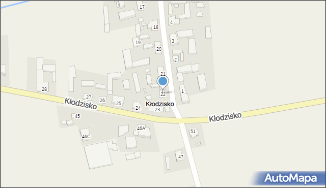 Kłodzisko, Kłodzisko, 22, mapa Kłodzisko