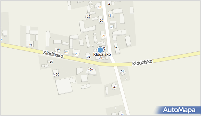 Kłodzisko, Kłodzisko, 23, mapa Kłodzisko