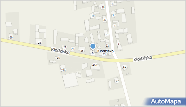 Kłodzisko, Kłodzisko, 24, mapa Kłodzisko