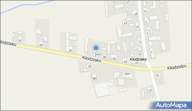 Kłodzisko, Kłodzisko, 27, mapa Kłodzisko