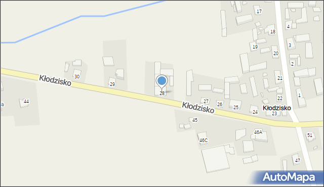 Kłodzisko, Kłodzisko, 28, mapa Kłodzisko