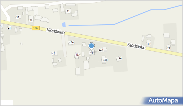 Kłodzisko, Kłodzisko, 43, mapa Kłodzisko