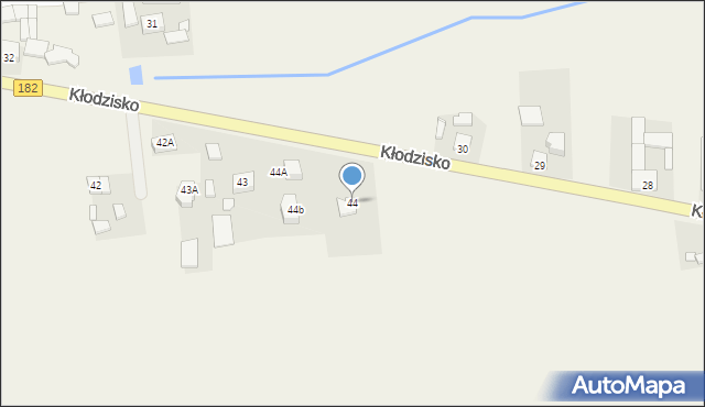 Kłodzisko, Kłodzisko, 44, mapa Kłodzisko