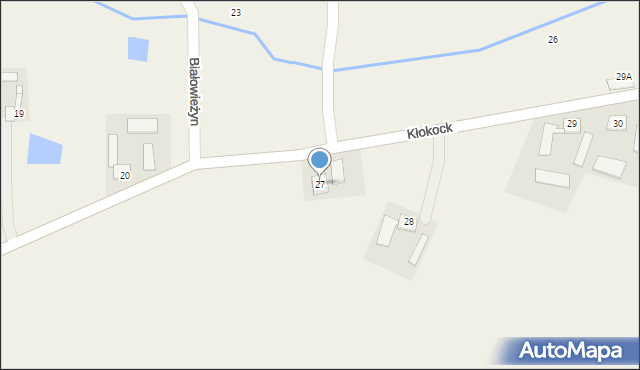 Kłokock, Kłokock, 27, mapa Kłokock